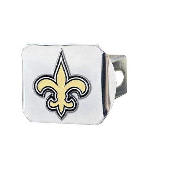 Fanmats Fan Mats 22588 New Orleans Saints Emblem on Chrome Hitch Cover FAN-22588